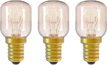 DGE E14 15w Incandescent Bulb T25 2300K Small Screw Cap Pygmy Light Bulbs for Microwave/Fridge/Oven/Himalayan Salt Lamp/Freezers/Pottery Bulb Small Edison Screw (SES),Pack of 3