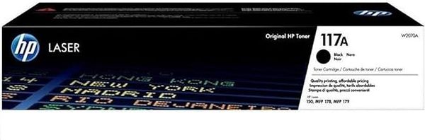 HP W2070A 117A Original Laser Toner Cartridge, Black, Single Pack, Standard