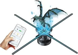Missyou Hologram Fan,22 Inch Holographic Fan with App+WiFi+700 Video Boxes+Splicing, 3D Hologram Fan with HD LED 2000 * 1444PX Resolution for Shop,Bar,Casino,Party,Advertising Display,Exhibitions