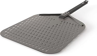 Ninja Woodfire Pizza Peel for Outdoor Oven OO101UK, Lightweight Perforated Pizza Peel, Rust-Resistant Pizza Paddle for 12" Pizzas, XSKPZPLUK, Black