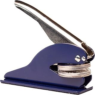 Library of (Ex Libris) Book Embossing Press - Personal or Company Name (Desk Model with Metal Base)