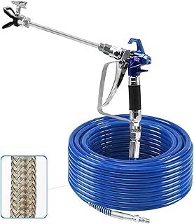 50ft x 1/4" Upgraded Airless Paint Sprayer Hose for Graco Sprayers, Airless Paint Hose Made of Four Layers of Materials, Contains Encrypted Steel Wire Layer