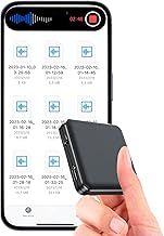 128G Magnetic Voice Recorder - 160 Hrs Battery Life, 1600 Hrs Storage, 1536kpbs - Voice Activated, One-Button Recording, Phone and Computer Playback - Ideal for Lectures, Meetings, Interviews, Classes
