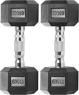 Gallant Hex Weights Dumbbells Set - Rubber Encased Hex Dumbbells Set, Anti Rolling, Dumbbell Sets for Men, Home Fitness Gym Weights For Strength Training Weight Lifting Equipment