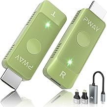 Wireless HDMI Transmitter and Receiver, Wireless HDMI 98FT/30M Kit, Full 1080P for TV Streaming, Meeting Streaming Video Audio Files from Laptop, PC to HDTV, Projector
