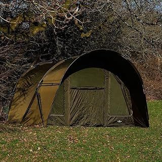 XL Bivvy Shelter Domed with Hood Super Sized 2 Man 5000mm Waterproof PVC Groundsheet Heavy Duty Carp Fishing