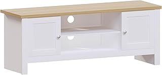 Vida Designs Arlington TV Unit Cabinet Stand Sideboard Entertainment Living room (White, 2 door)