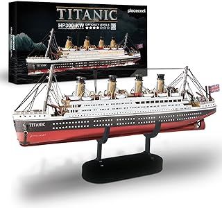 Piececool 3D Puzzle Metal RMS Titanic, Ship Transportation Craft Model Kits for Adults to Build, 3D Puzzles Adult Teens for 304 Stainless Steel, Ideal as Gifts, Home Decoration, 226 Pieces