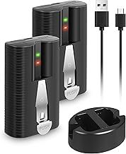 Abeden 2Pack Video Rechargeable Battery with Charger Station,V4 Quick Release Battery Pack for Ring Video Doorbell 2/3/3Plus/4,3.65V 6040mAh Replacement and Spotlight Camera and Stick Up Camera