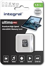 Integral UltimaPro Premium 1.5TB microSD Card - Up to 100MB/s Read & 50MB/s Write speed - 4K Video, High Speed Memory Card, SDXC V30 C10 U3 UHS-I A2