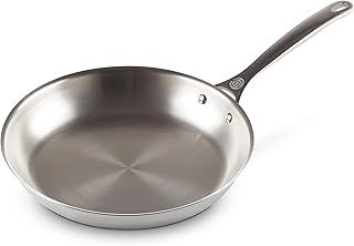 Le Creuset 3-Ply Plus Stainless Steel 20cm Shallow Frying Pan, 96600220000100, Silver