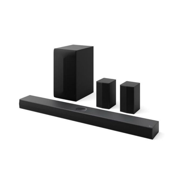 LG S70TR Soundbar TV 500W 5.1.1 Channels with Wireless Subwoofer, Rear Speaker Included, Dolby Atmos, DTS:X, Central Speaker Up Firing, HDMI Passthrough 4K 120Hz, AI Sound Pro