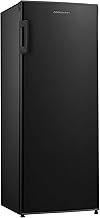 Cookology CTFZ160BK Tall Freestanding Freezer - Upright Freezer with 160 Litre Capacity - 142cm High and 55cm Wide - 5 Large Compartments - Reversible Door - Black