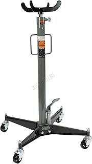 Hydraulic Transmission Jack Gearbox Swivel Mobile Adjustable Height 0.5 Ton Tonne 500Kg Vertical Gear Lift Garage Car Fixing Hoist Grey