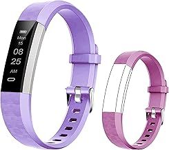 BIGGERFIVE Fitness Tracker Watch for Kids Boys Girls Teens, Pedometer Watch, Activity Tracker, Sleep Monitor, Calorie Counter, Silent Alarm Clock, IP67 Waterproof Step Counter Watch (Dual Straps)