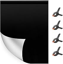 UTEBIT White&Black Backdrop, 1.5x1m 2-in-1 Double Sided Black/White Screen Background for Photography, Booth Pure Photo Backdrop Curtain for Photoshoot for Video Studio with 4 Spring Clamps
