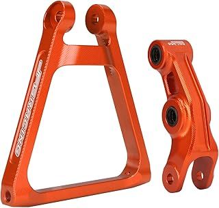 JFG RACING Motorcycle Rear Progression Triangle Suspension Linkage+Rear Linkage,Aluminum Rear Suspension Lift Kit for Sur Ron Light Bee S/X X160/X260-Orange