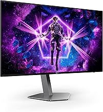 AOC AGON PRO AG276QZD - 27 Inch QHD Gaming Monitor. OLED, 240Hz, 0.03ms, G-Sync, HDR10, Light FX, E-Sports stand design, USB Hub (2560 x 1440 240Hz, HDR10, HDMI 2.0 / DP 1.4 / USB 3.2)