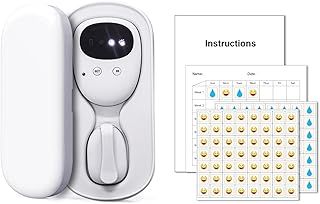 FENCY Wireless Bedwetting Alarm for Boys and Girls, USB Rechargeable, Wireless Potty Alarm with Sounds and Vibration, Bed-wetting Sensor for Kids, White