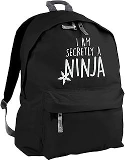Hippowarehouse I am secretly a ninja backpack ruck sack Dimensions: 31 x 42 x 21 cm Capacity: 18 litres