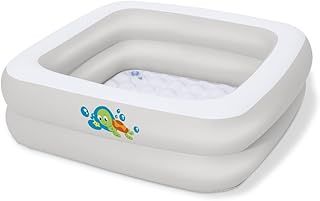 Bestway Inflatable Baby Bath Tub | Portable and Lightweight for Home and Travel, Inflatable Soft Floor, White