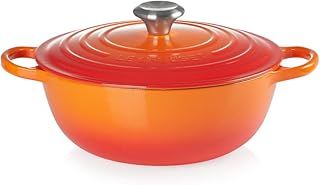 Le Creuset Signature Enamelled Cast Iron La Marmite Casserole Dish With Lid, 26 cm, 4.1 Litres, Volcanic, 21114260900430