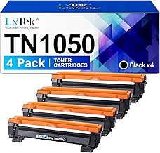 LxTek Compatible Toner Cartridge Replacement for Brother TN1050 - 4-Pack (Black) - Compatible with HL-1110, 1210W, 1212W, 1112, DCP-1510, 1610W, 1612W, 1512, 1910W, 1810