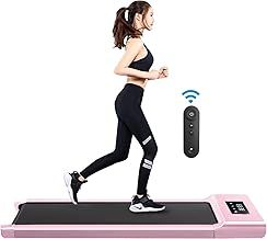 Under Desk Treadmill with App & Remote Control Bluetooth Speaker Walking Running Pad Machine 1-12km/h Adjustable Speeds LED Display for Home or Office