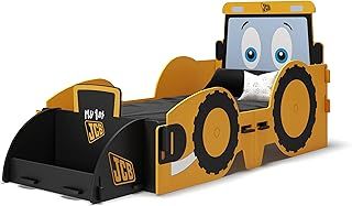 Kidsaw JCB JCB Junior Bed - Kids Bed - Digger Bed Frames - Junior Bed Frame for Kids and Toddlers - Bedroom Furniture for Juniors - Yellow