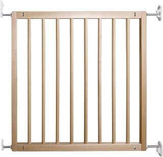 BabyDan No Trip, 71.5-78.5 cm, Basic Stair Gate/Baby Gate/Safety Gate, Wood, Made in Denmark - (Pet Gate/Dog gate)