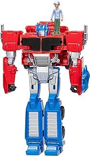 Transformers F7663 Toys EarthSpark Spin Changer, Multicolor, Optimus Prime 20 cm Action Figure with Robby Malto 5 cm Figure, for Ages 6 and Up