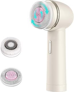 Facial Cleansing Brush MYCARBON Face Brush IPX7 Waterproof Electric Facial Brush Device Beauty Skin Machine for Deep Cleaning/Gentle Exfoliating/Massaging/Tighten Skin(Beige)