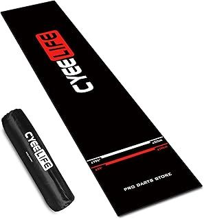CyeeLife Dart Mat 65 * 295cm with Carry bag and Oche Strip Lines for Steel and Soft Tip Darts Games,Multiple styles to choose from