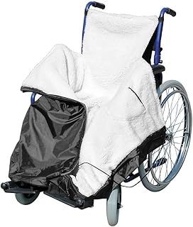 Gr8 Home Wheelchair Cozy Wrap Waterproof Water Resistant Fleece Blanket Throw Travel Car Lined Cosy Leg Cover