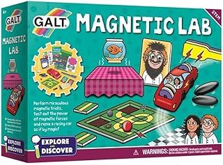 Galt Magnetic Lab - Explore and Discover STEM Science Set, Learning Resources for Kids Scientific Thinking - Childrens Physics Kit Gift for Girls and Boys with 9 Fun Experiments - Ages 6 Years Plus