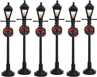 Lemax Christmas Village Gas Lantern Street Lamp Set of 6 Battery Operated (4.5V) - 64499