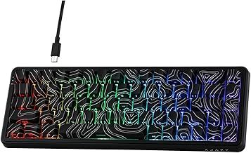 MechLands AK680 MAX Wired Gaming Keyboard with Hall Effect Switch, Rapid Trigger Magnetic Keyboard with 8K Polling Rate, Top Structure, RGB Backlight (Black Contour Line)