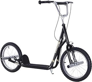 HOMCOM Adult Teen Push Scooter Kids Children Stunt Scooter Bike Bicycle Ride On 16" Pneumatic Tyres