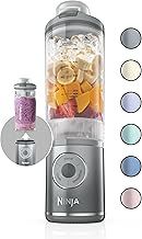 Ninja Blast Max, Portable Blender + Twist & Go, Personal Blender, Ninja Blender, Smoothie, Blend, Ice Crush, 3 Programs, Cordless, 22 oz removable Vessel, Dishwasher Safe, Leakproof, Silver, BC251SL