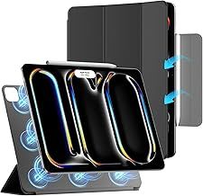 ZtotopCases Case for iPad Pro 13 Inch 2024, Powerful Magnetic,Ultra Slim Lightweight,Folding Stand Protective Case with Auto Wake/Sleep, Black