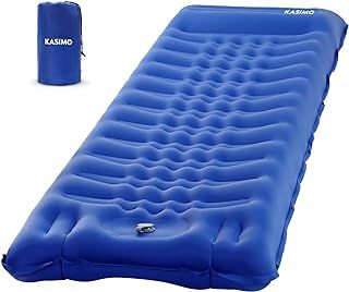 Sleeping Mat - Ultralight & Thick Inflatable Camping Sleeping Pad Air Mattress Self-inflating Bed with Built-in Pump & Pillow Compact for Camping Backpacking Hiking Traveling