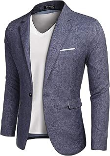 COOFANDY Men's Casual Sports Coats Lightweight Suit Blazer Jackets One Button Jacket Business