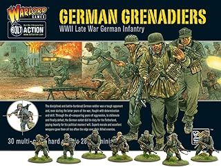 Warlord Games German Army Grenadiers Infantry - 28mm Scale Plastic Miniatures for Bolt Action Highly Detailed World War 2 Miniatures for Table-top Wargaming
