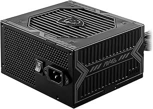 MSI MAG A650BN Power Supply Unit, UK Plug - 650W, 80 Plus Bronze Certified, ATX PSU, 12V Single-Rail, DC-to-DC Circuit, 120mm Fan - 5 Year Warranty
