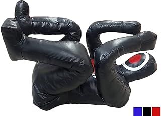 Shelly MMA Grappling Dummy - Self Defense Training Judo Punching Bag BJJ Wrestling Dummy - Sitting Defensive Position Brazilian JIU Jitsu Submission - Vinyl Fabric - 170cm UNFILLED