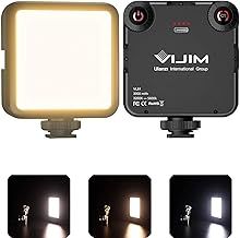 ULANZI VL81 LED Video Light Bi-color, Portable Camera Light 3200-6500K Dimmable, Rechargeable 3000mAh Battery, Film Light for Tiktok YouTube Video Recording Vlogging