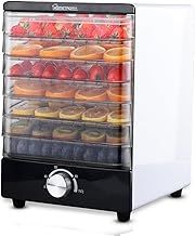Food Dehydrator 7 Tier Fruit Dryer Meat Drying Machine 350W with Adjustable Temperature Control from 40-70°C, Removable Trays, for Jerky, Meat, Fruit, Vegetables and Healthy Snacks