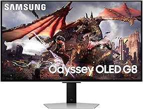 Samsung Odyssey Gaming OLED G8 LS32DG802SUXXU 32" Ultra HD Gaming Monitor - 4K UHD, 0.03ms, 240Hz, HDR10+, Height Adjust, Speakers, Full Smart Platform, 3840x2160