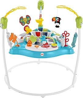 Fisher-Price Color Climbers Jumperoo Baby Bouncer Chair | Baby Jumper with Lights, Music and Baby Toys | 360 Baby Jumpers and Bouncers with Adjustable Height | Baby Activity Centres 9 Months+, GWD42