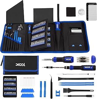 200 in 1 Precision Screwdriver Kit, Electronics Repair Tool Magnetic Driver Kit with 164 Bits, Flexible Shaft, Extension Rod for Computer, iPhone, Laptop, PC, PS4, Xbox, Nintendo